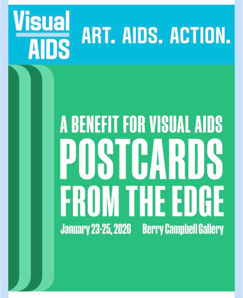 Show card for Postcards from the Edge 2026 at Berry Campbell Gallery.